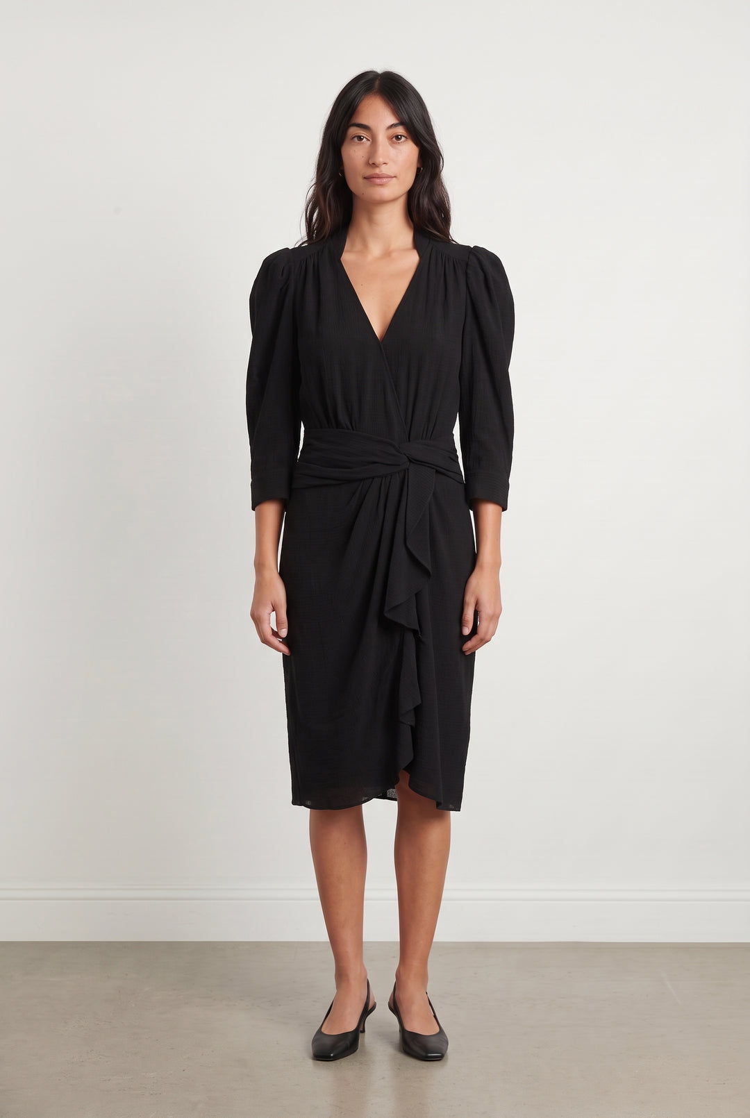 Robe Midi Noire - Taille M/38 de la marque ba&amp;sh | PARAD124438 - Vendu par Paradigme - Image 1