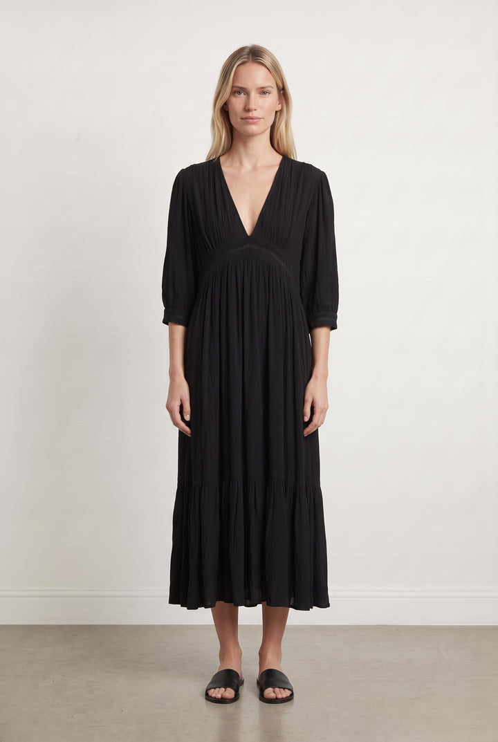 Robe Longue Noire - Taille XS/34 de la marque ba&amp;sh | PARAD124439 - Vendu par Paradigme - Image 1