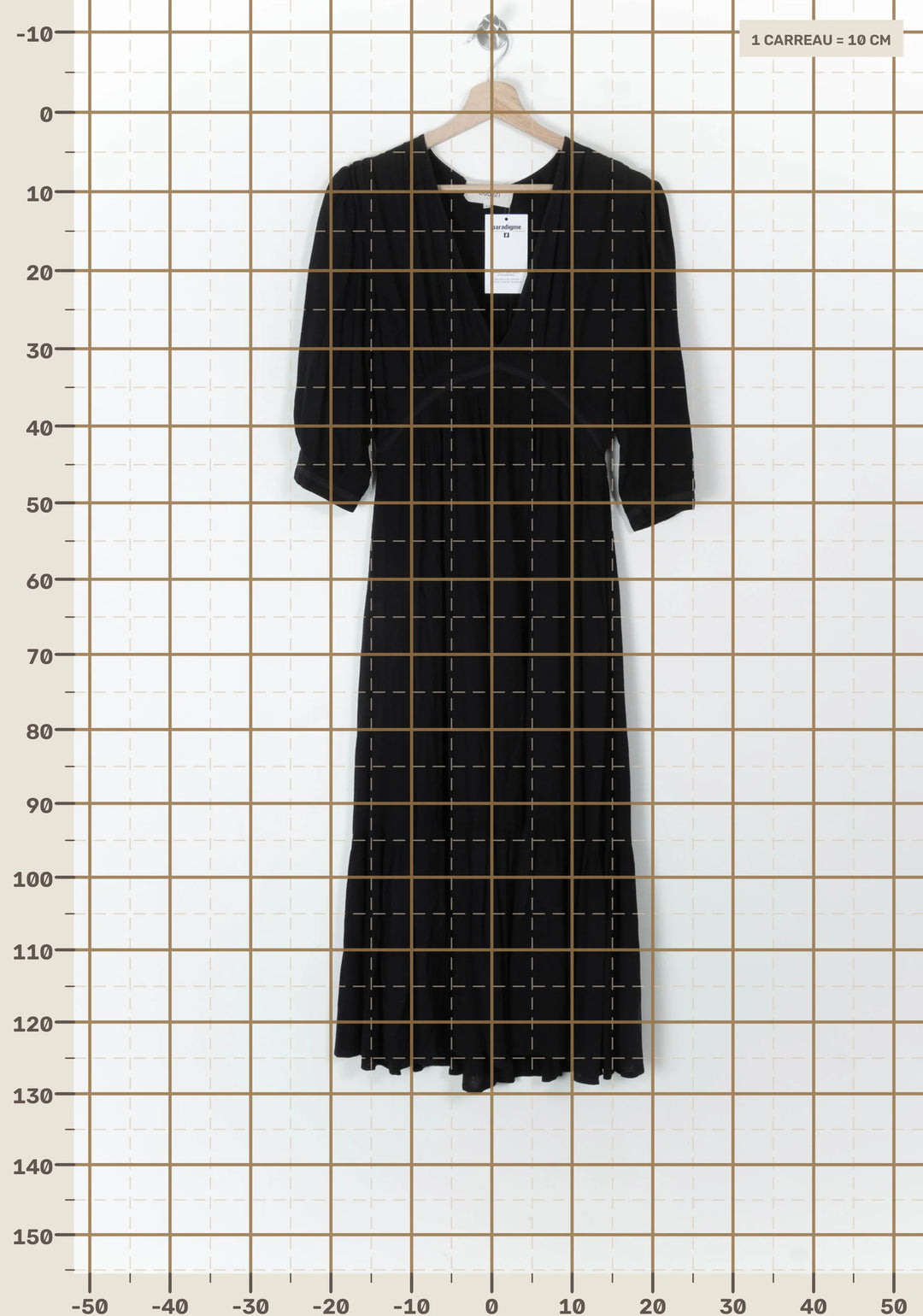 Robe Longue Noire - Taille XS/34 de la marque ba&amp;sh | PARAD124439 - Vendu par Paradigme - Image 4