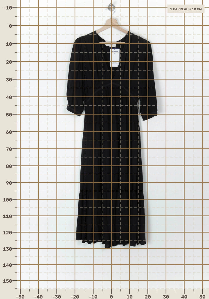 Robe Longue Noire - Taille XS/34 de la marque ba&amp;sh | PARAD124439 - Vendu par Paradigme - Image 4