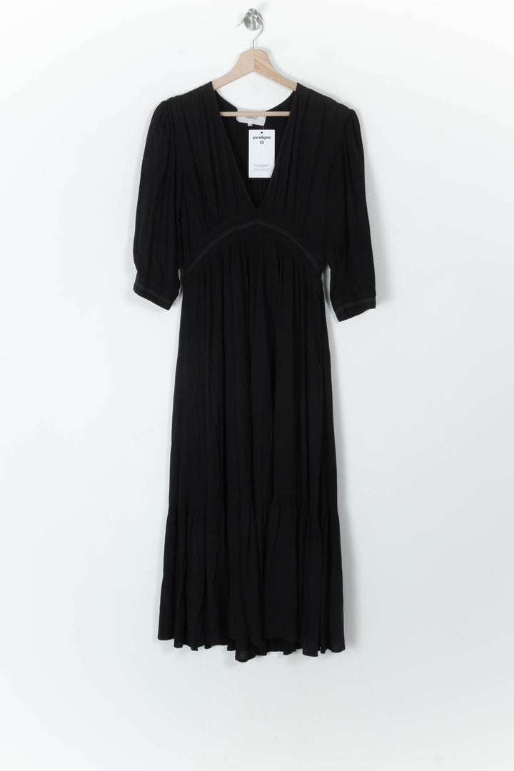 Robe Longue Noire - Taille XS/34 de la marque ba&amp;sh | PARAD124439 - Vendu par Paradigme - Image 2