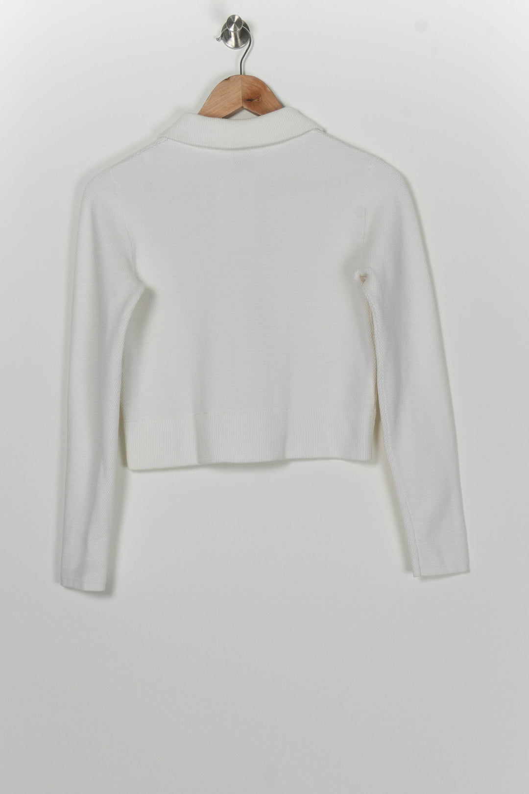 Veste En Maille Blanche - Taille XS/34 de la marque Claudie Pierlot | PARAD124442 - Vendu par Paradigme - Image 5