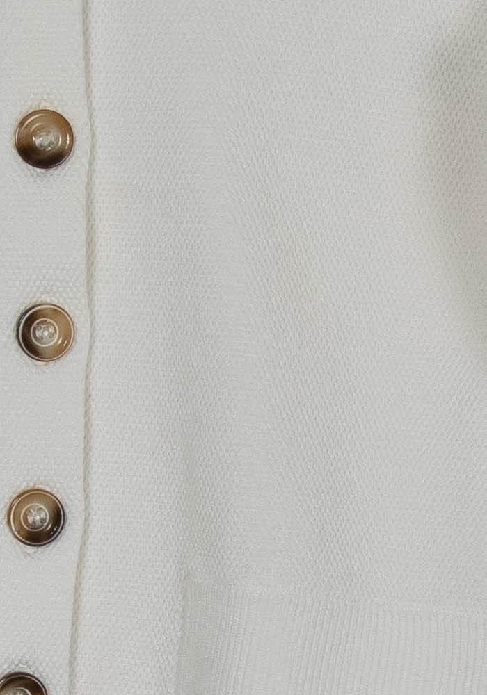 Veste En Maille Blanche - Taille XS/34 de la marque Claudie Pierlot | PARAD124442 - Vendu par Paradigme - Image 3