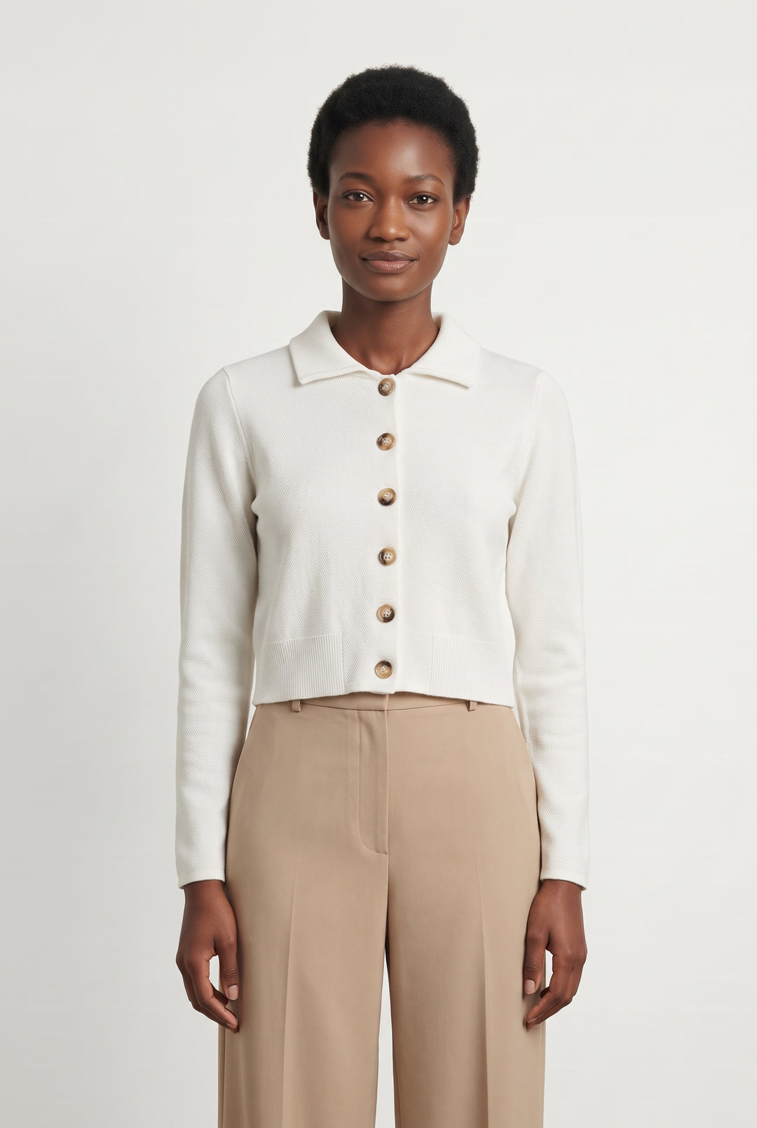 Veste En Maille Blanche - Taille XS/34 de la marque Claudie Pierlot | PARAD124442 - Vendu par Paradigme - Image 1