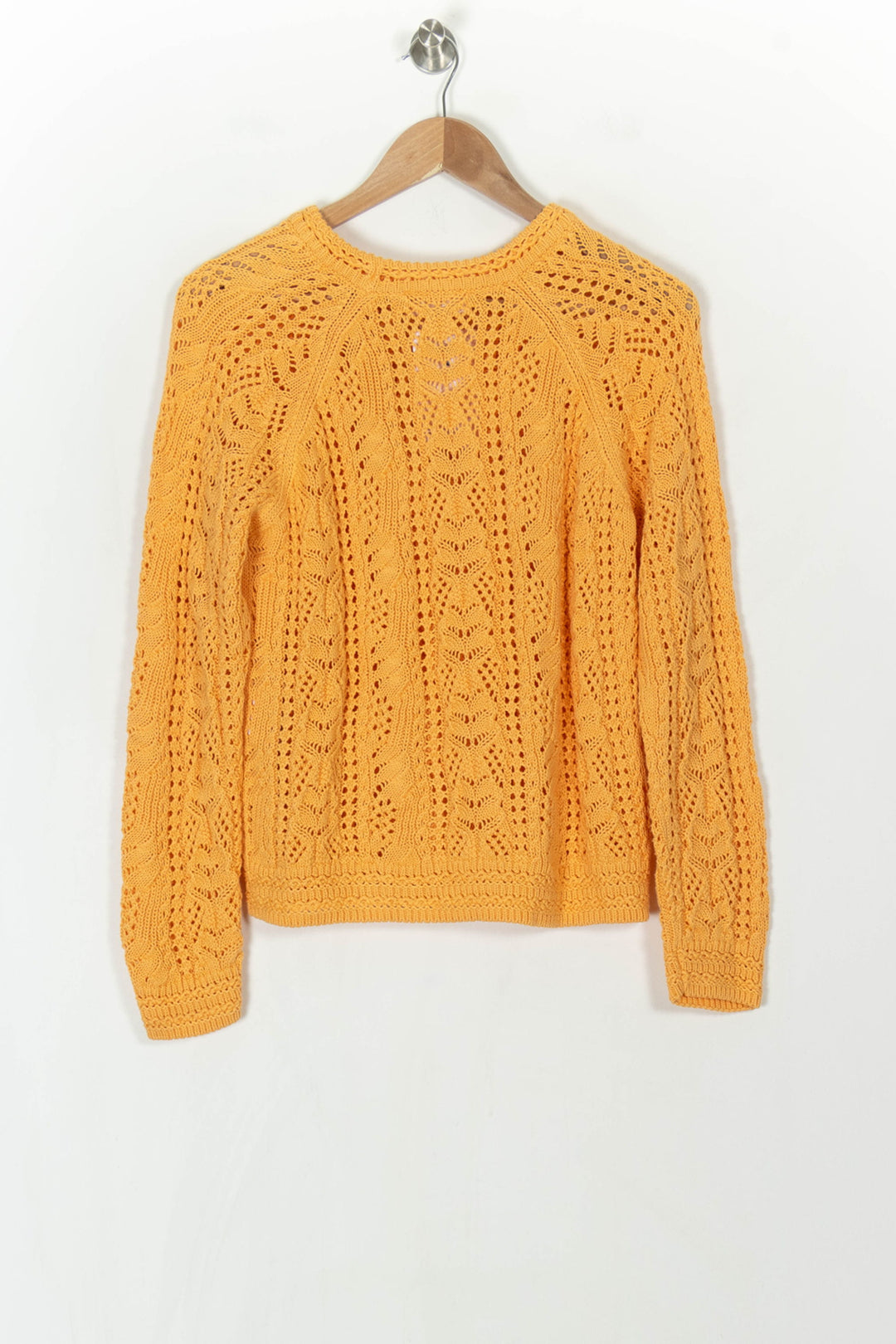Pull Ajouré Orange - Taille M/38 de la marque Sézane | PARAD124444 - Vendu par Paradigme - Image 5