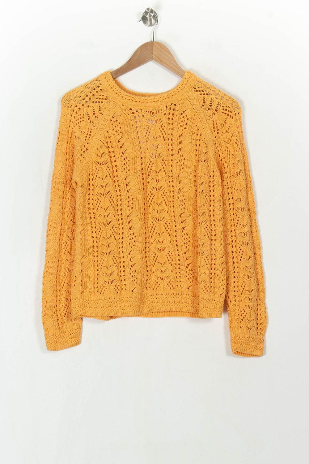 Pull Ajouré Orange - Taille M/38 de la marque Sézane | PARAD124444 - Vendu par Paradigme - Image 2