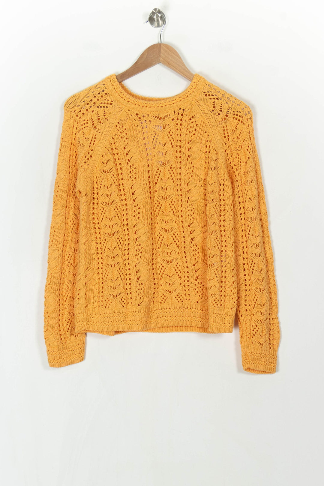 Pull Ajouré Orange - Taille M/38 de la marque Sézane | PARAD124444 - Vendu par Paradigme - Image 2
