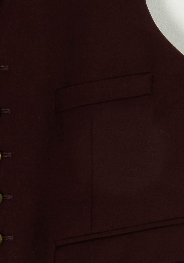 Gilet De Tailleur Bordeaux - Taille M/38 de la marque The Kooples | PARAD124446 - Vendu par Paradigme - Image 3