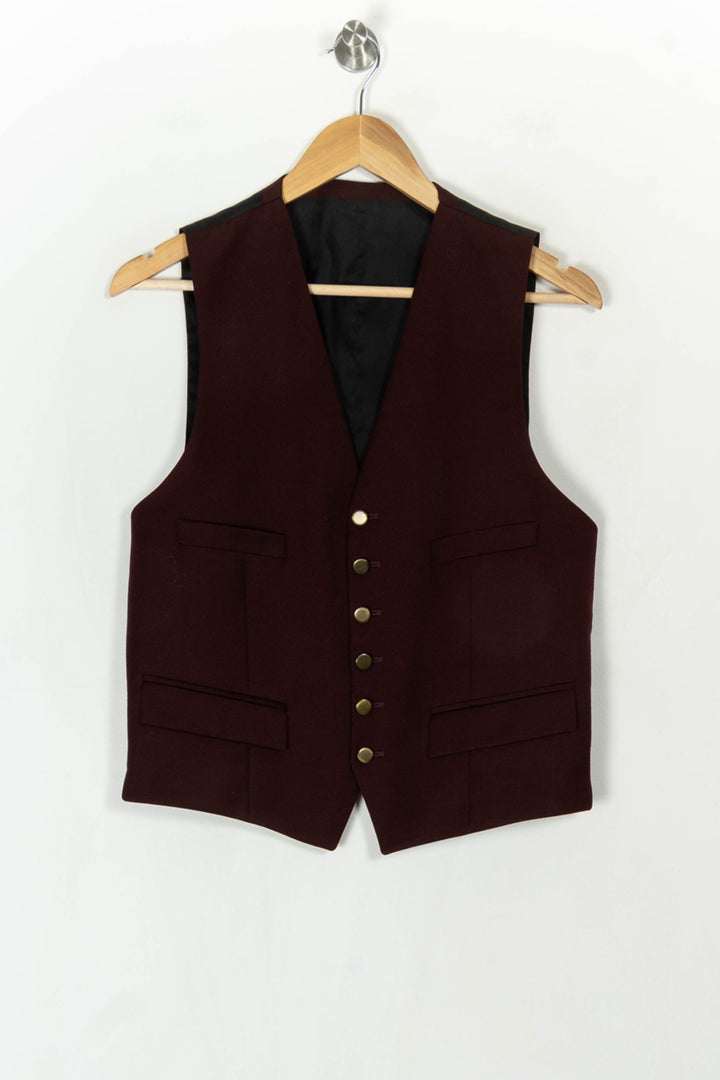 Gilet De Tailleur Bordeaux - Taille M/38 de la marque The Kooples | PARAD124446 - Vendu par Paradigme - Image 2