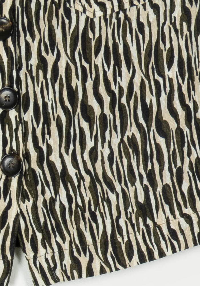 Short Noir et Beige - Taille XL/42 de la marque Caroll | PARAD124447 - Vendu par Paradigme - Image 3