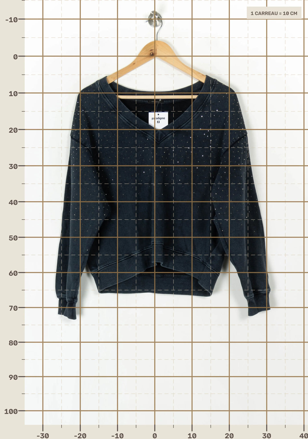 Pull Bleu - Taille M/38 de la marque IKKS | PARAD124448 - Vendu par Paradigme - Image 4