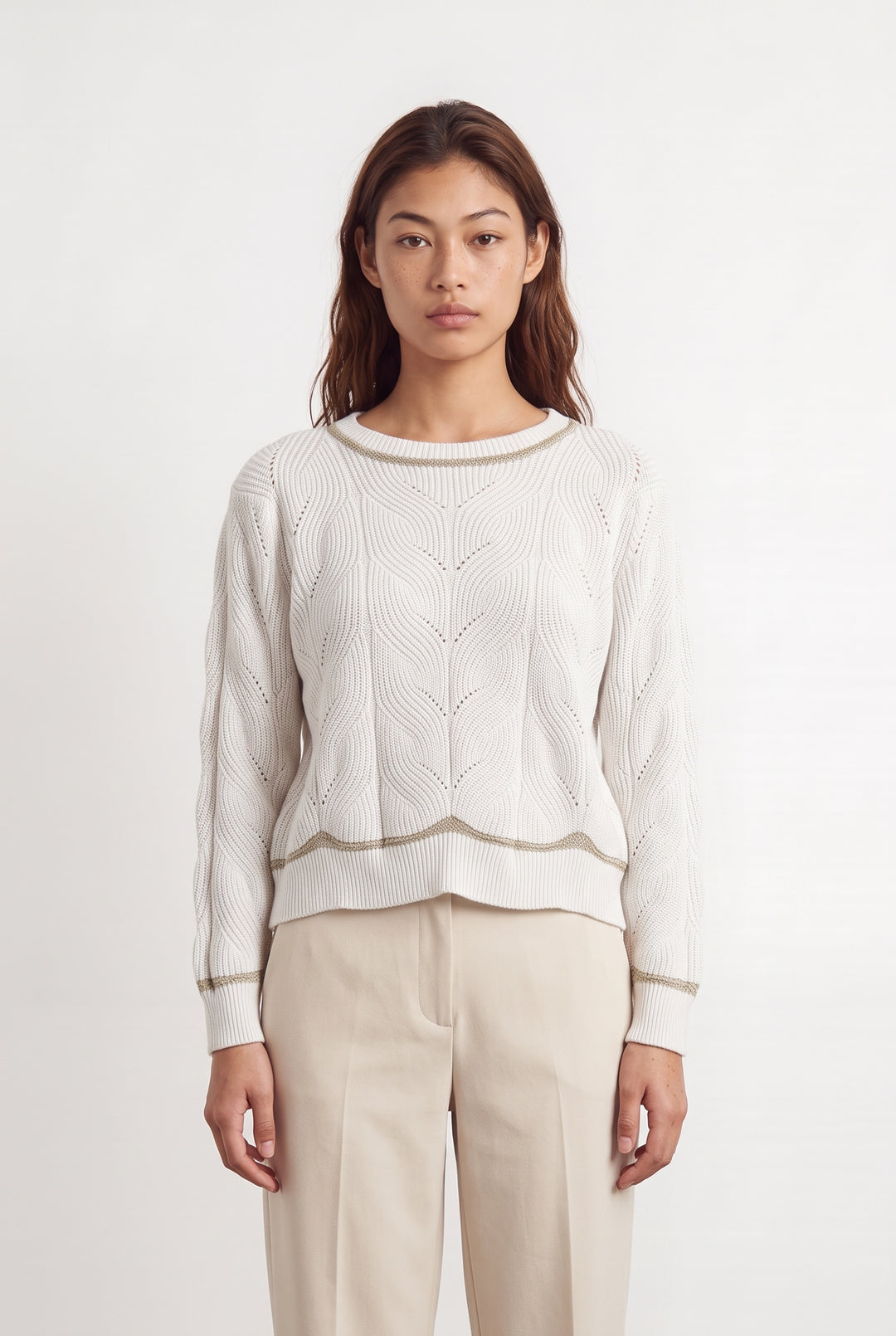 Pull Blanc - Taille S/36 de la marque Kookai | PARAD124449 - Vendu par Paradigme - Image 1