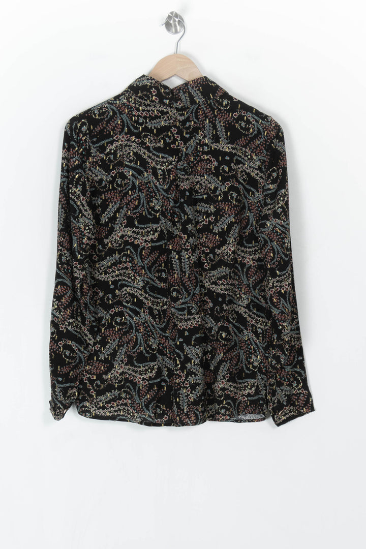 Chemisier Noir - Taille M/38 de la marque La Fée Maraboutée | PARAD124450 - Vendu par Paradigme - Image 5