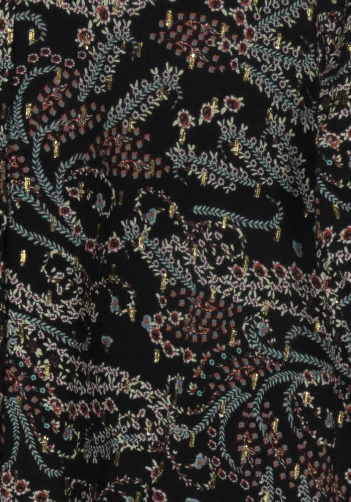 Chemisier Noir - Taille M/38 de la marque La Fée Maraboutée | PARAD124450 - Vendu par Paradigme - Image 3
