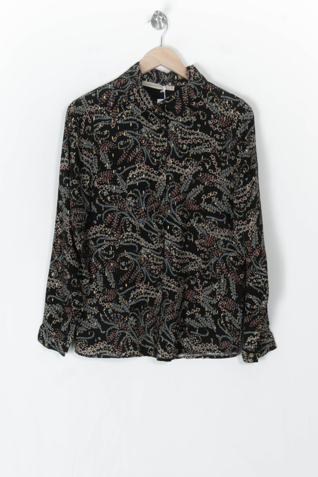 Chemisier Noir - Taille M/38 de la marque La Fée Maraboutée | PARAD124450 - Vendu par Paradigme - Image 2