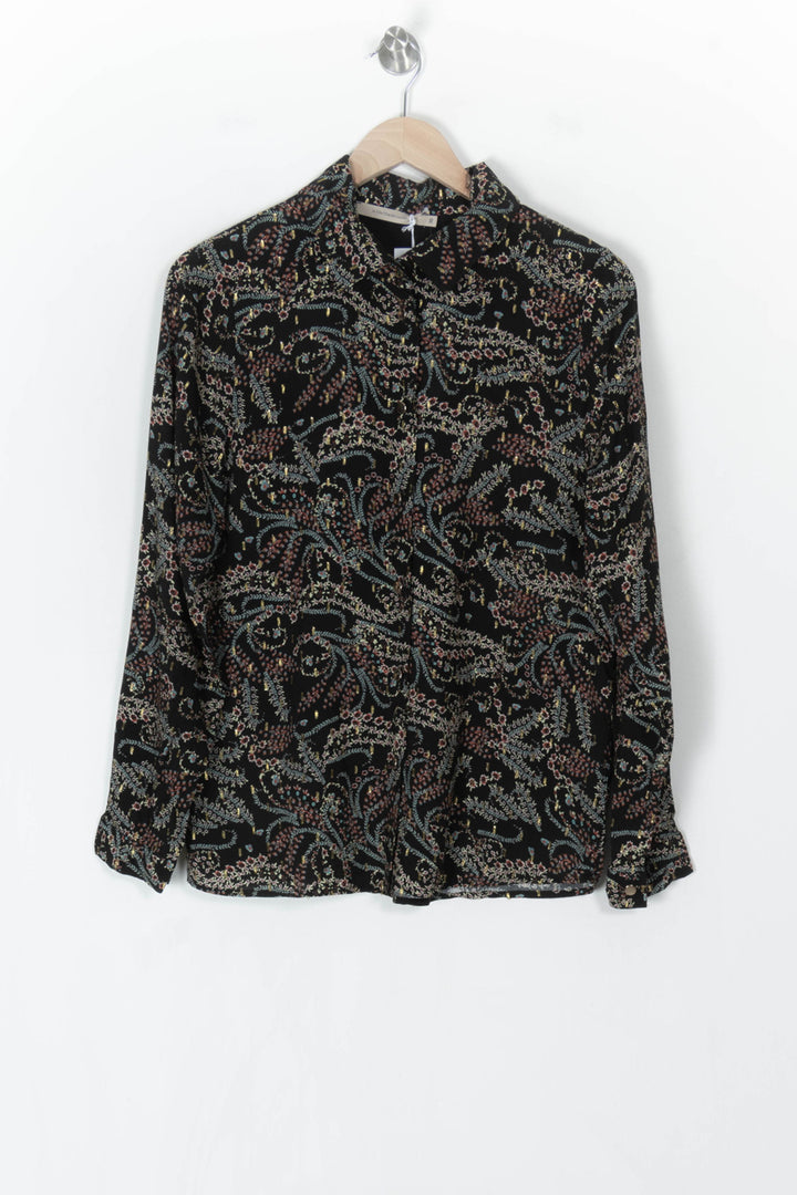 Chemisier Noir - Taille M/38 de la marque La Fée Maraboutée | PARAD124450 - Vendu par Paradigme - Image 2