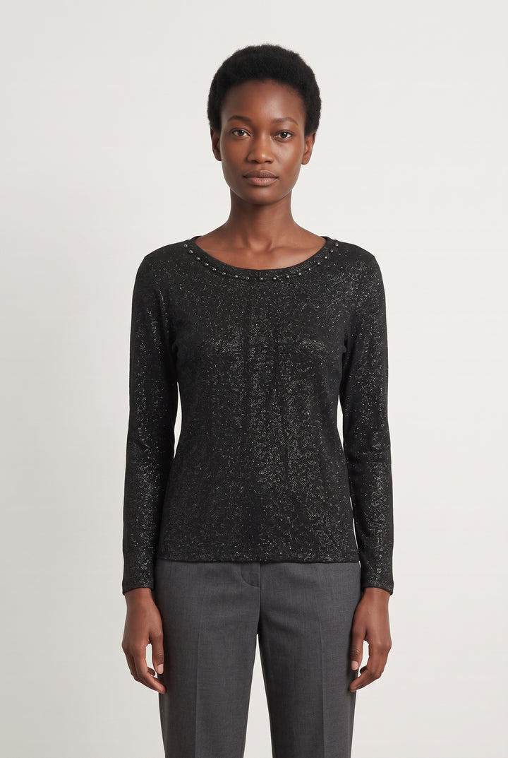 Pull Noir - Taille M/38 de la marque IKKS | PARAD124451 - Vendu par Paradigme - Image 1