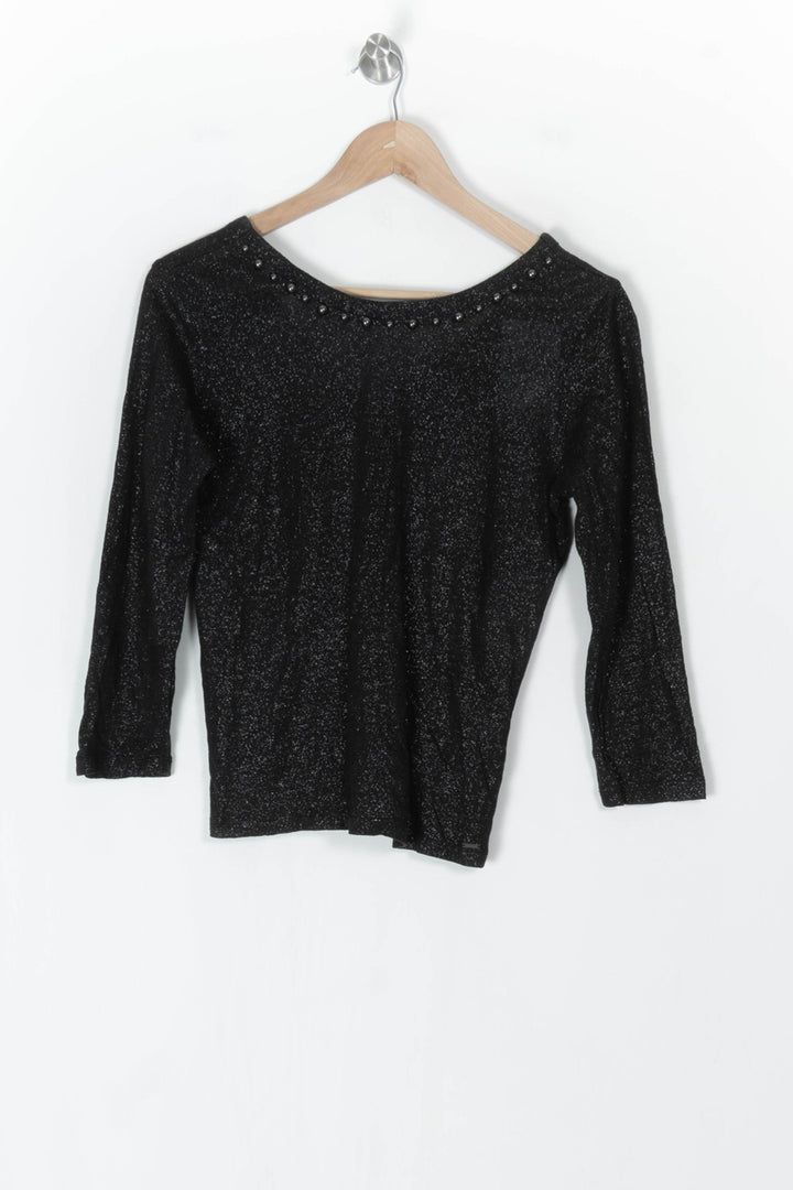 Pull Noir - Taille M/38 de la marque IKKS | PARAD124451 - Vendu par Paradigme - Image 2