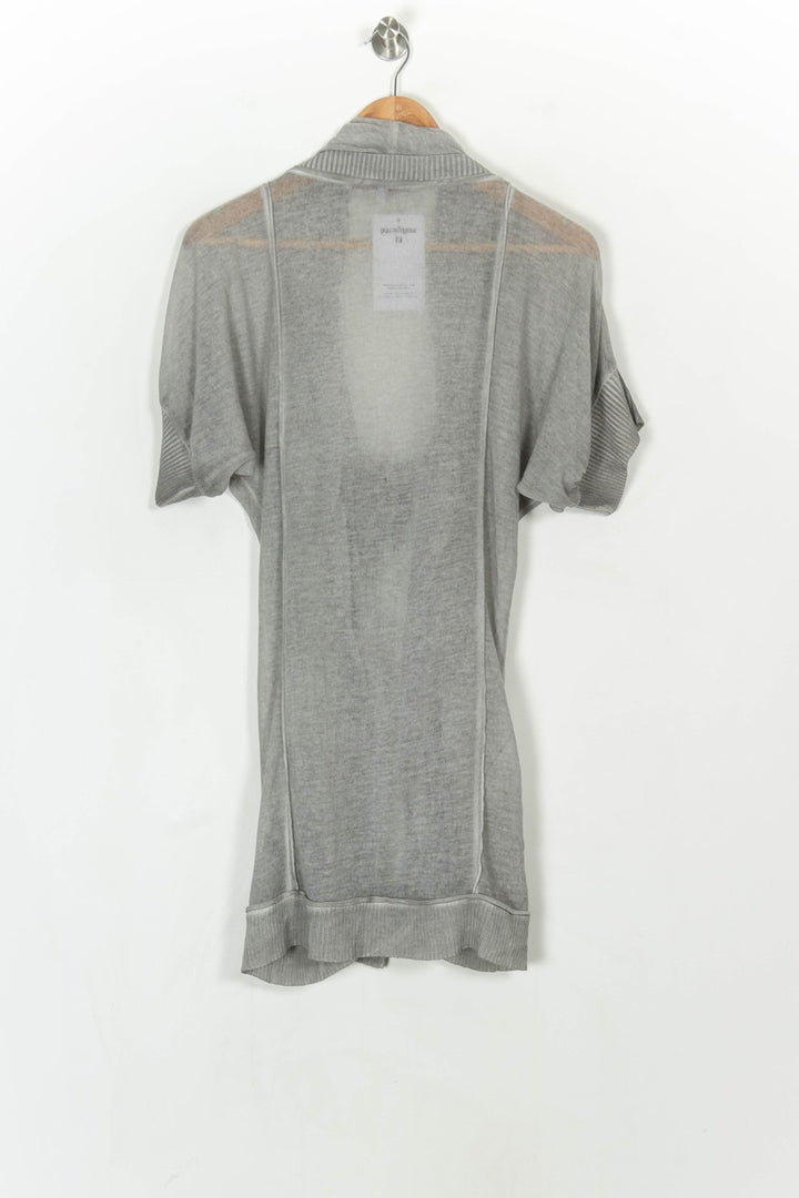 Gilet Long Gris - Taille S/36 de la marque La Fée Maraboutée | PARAD124454 - Vendu par Paradigme - Image 5