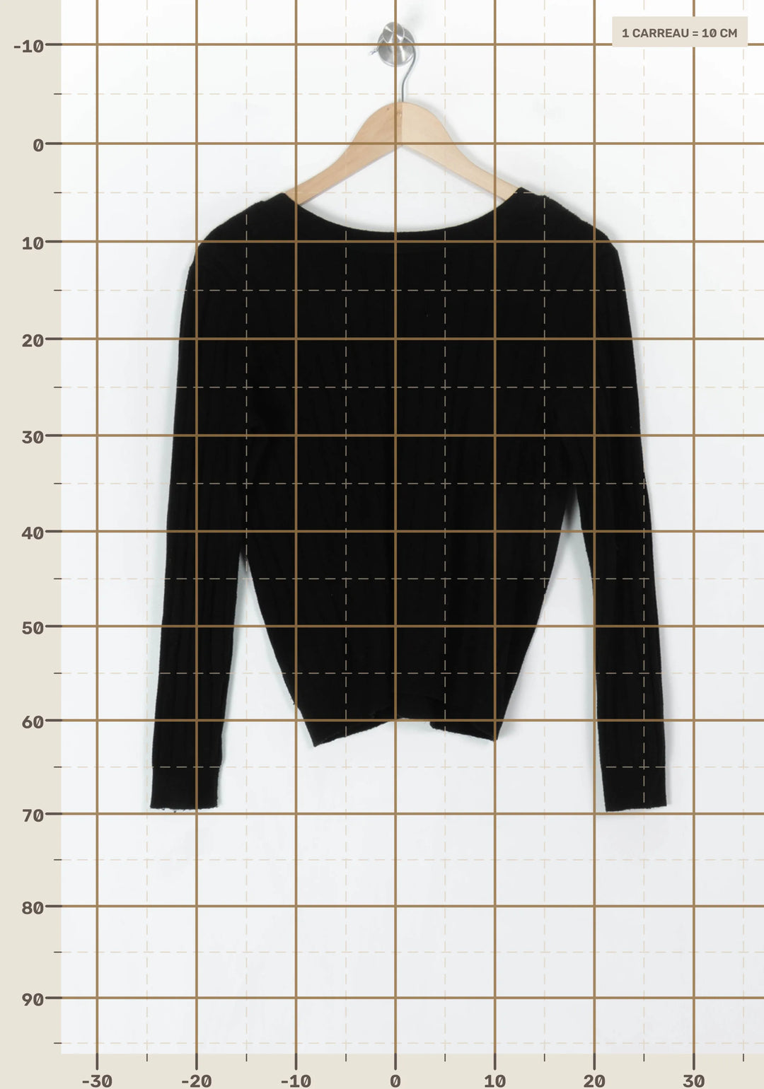 Pull Noir - Taille M/38 de la marque IKKS | PARAD124455 - Vendu par Paradigme - Image 4