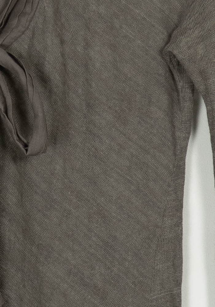 Gilet Long Gris - Taille S/36 de la marque La Fée Maraboutée | PARAD124458 - Vendu par Paradigme - Image 3
