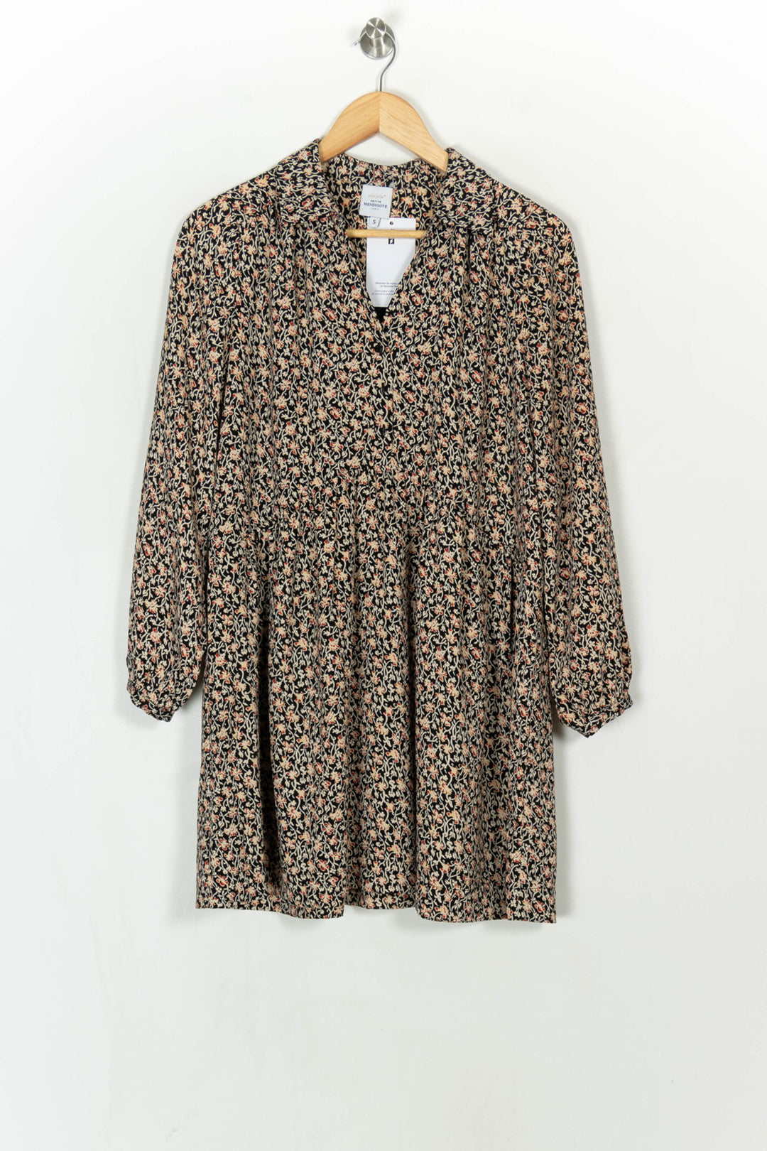Robe Noire et Beige - Taille S/36 de la marque Petite Mendigote | PARAD124460 - Vendu par Paradigme - Image 2