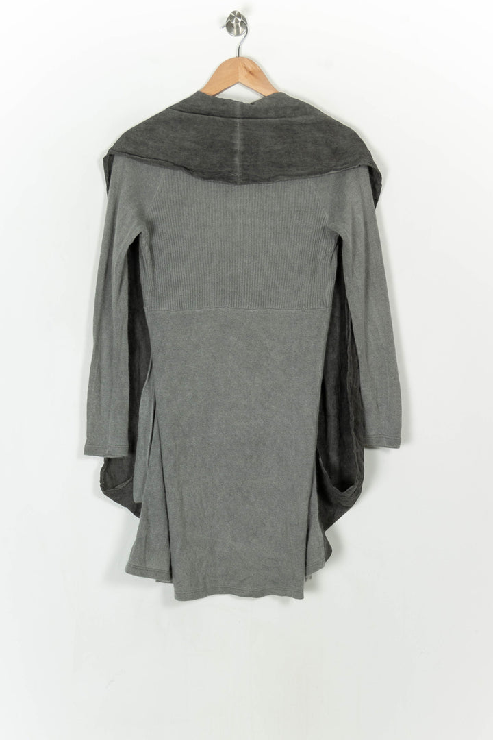 Gilet Long Gris - Taille S/36 de la marque La Fée Maraboutée | PARAD124461 - Vendu par Paradigme - Image 5