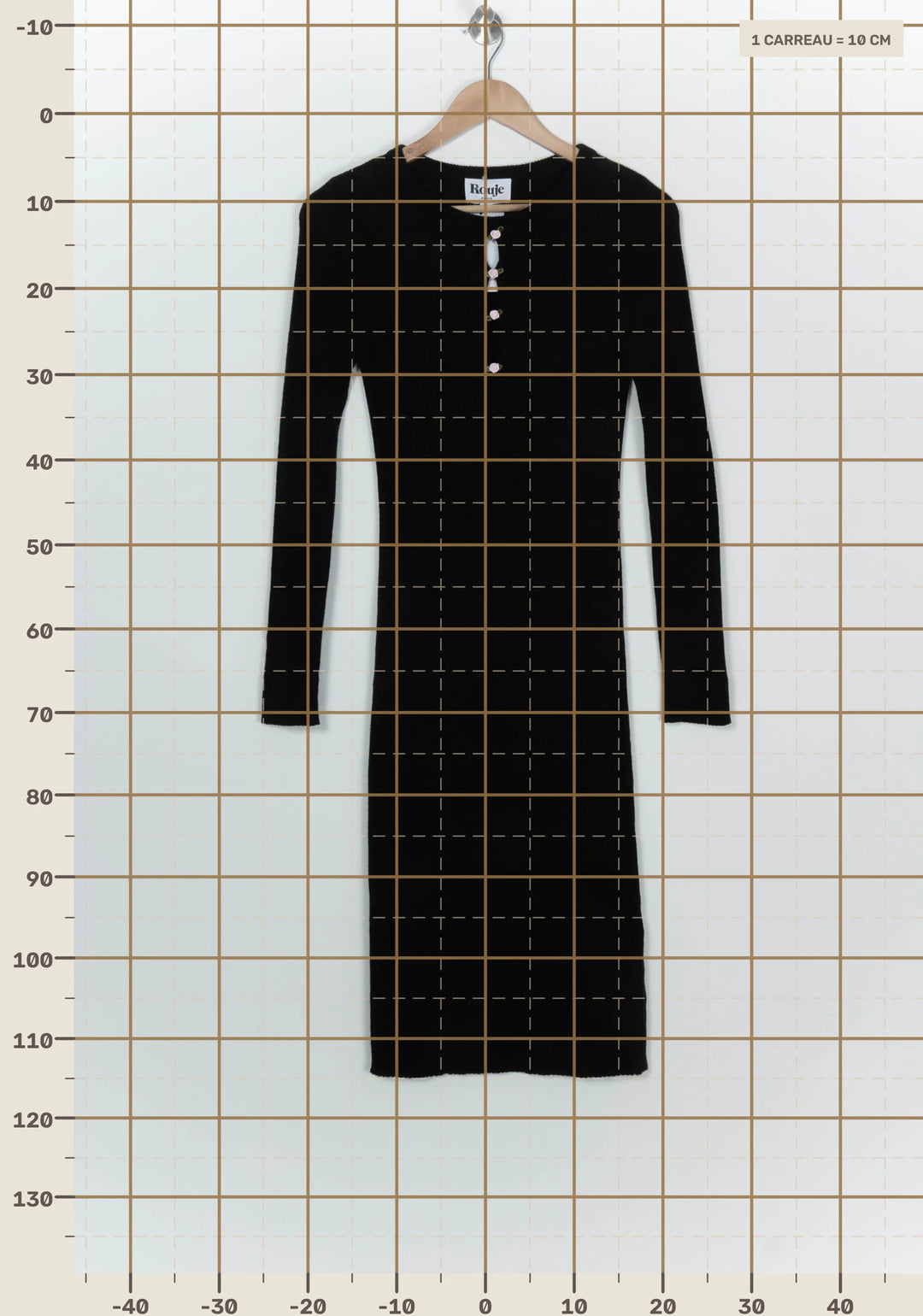 Robe Longue Noire - Taille S/36 de la marque Rouje | PARAD124468 - Vendu par Paradigme - Image 4