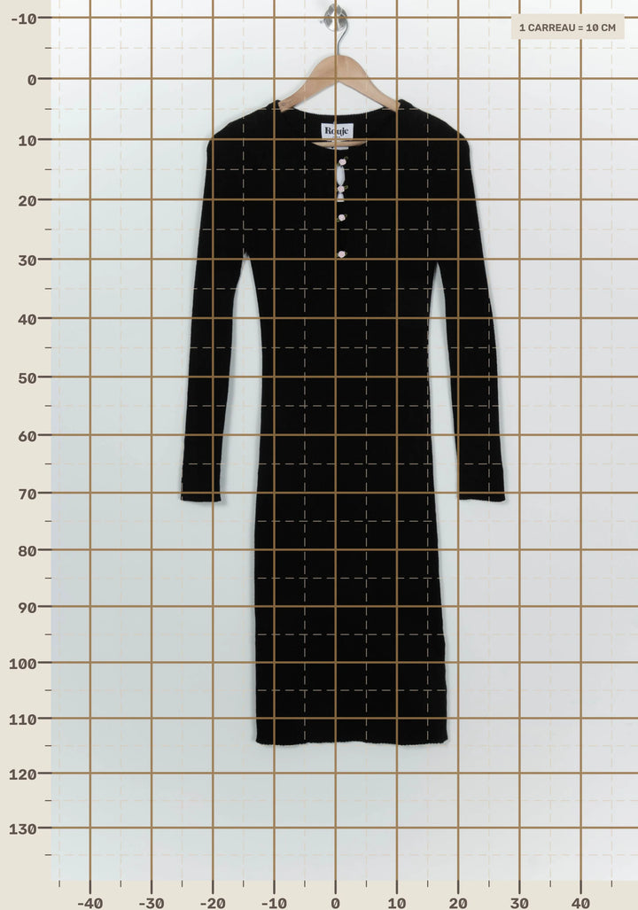 Robe Longue Noire - Taille S/36 de la marque Rouje | PARAD124468 - Vendu par Paradigme - Image 4