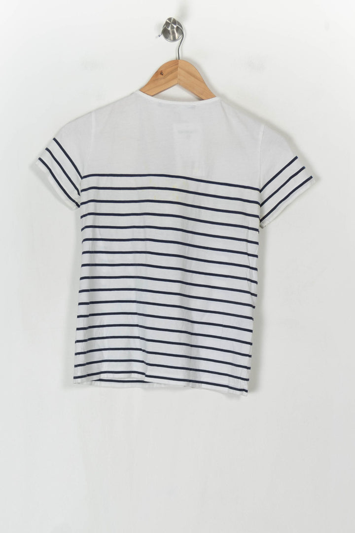 Tee-Shirt Blanc et Bleu - Taille XS/34 de la marque Comptoir des Cotonniers | PARAD124471 - Vendu par Paradigme - Image 5