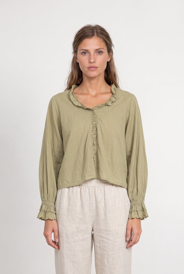 Blouse Verte - Taille S/36 de la marque Petite Mendigote | PARAD124473 - Vendu par Paradigme - Image 1