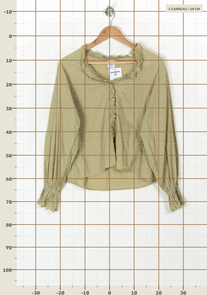 Blouse Verte - Taille S/36 de la marque Petite Mendigote | PARAD124473 - Vendu par Paradigme - Image 4