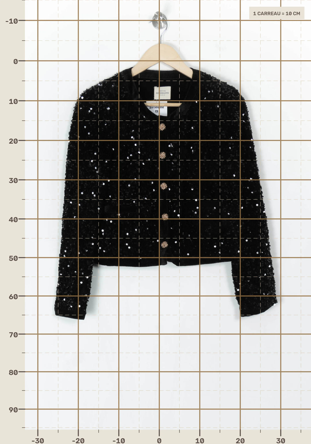 Gilet Noir - Taille S/36 de la marque Petite Mendigote | PARAD124474 - Vendu par Paradigme - Image 4