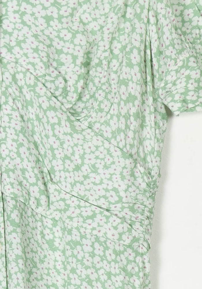 Robe Longue Verte et Blanche - Taille XS/34 de la marque Rouje | PARAD124477 - Vendu par Paradigme - Image 3