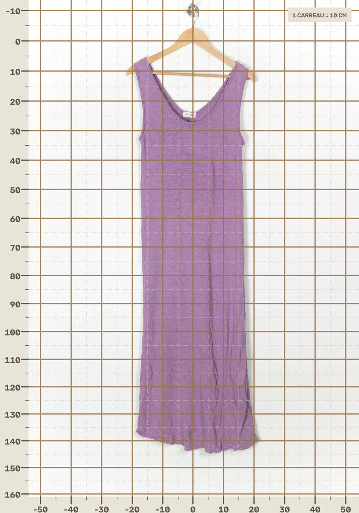Robe Longue Violette - Taille S/36 de la marque American Vintage | PARAD124478 - Vendu par Paradigme - Image 4