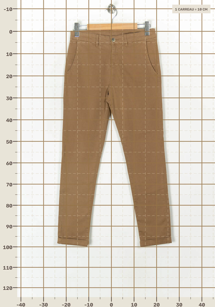 Pantalon Chino Beige - Taille M/38 de la marque La Fée Maraboutée | PARAD124480 - Vendu par Paradigme - Image 4