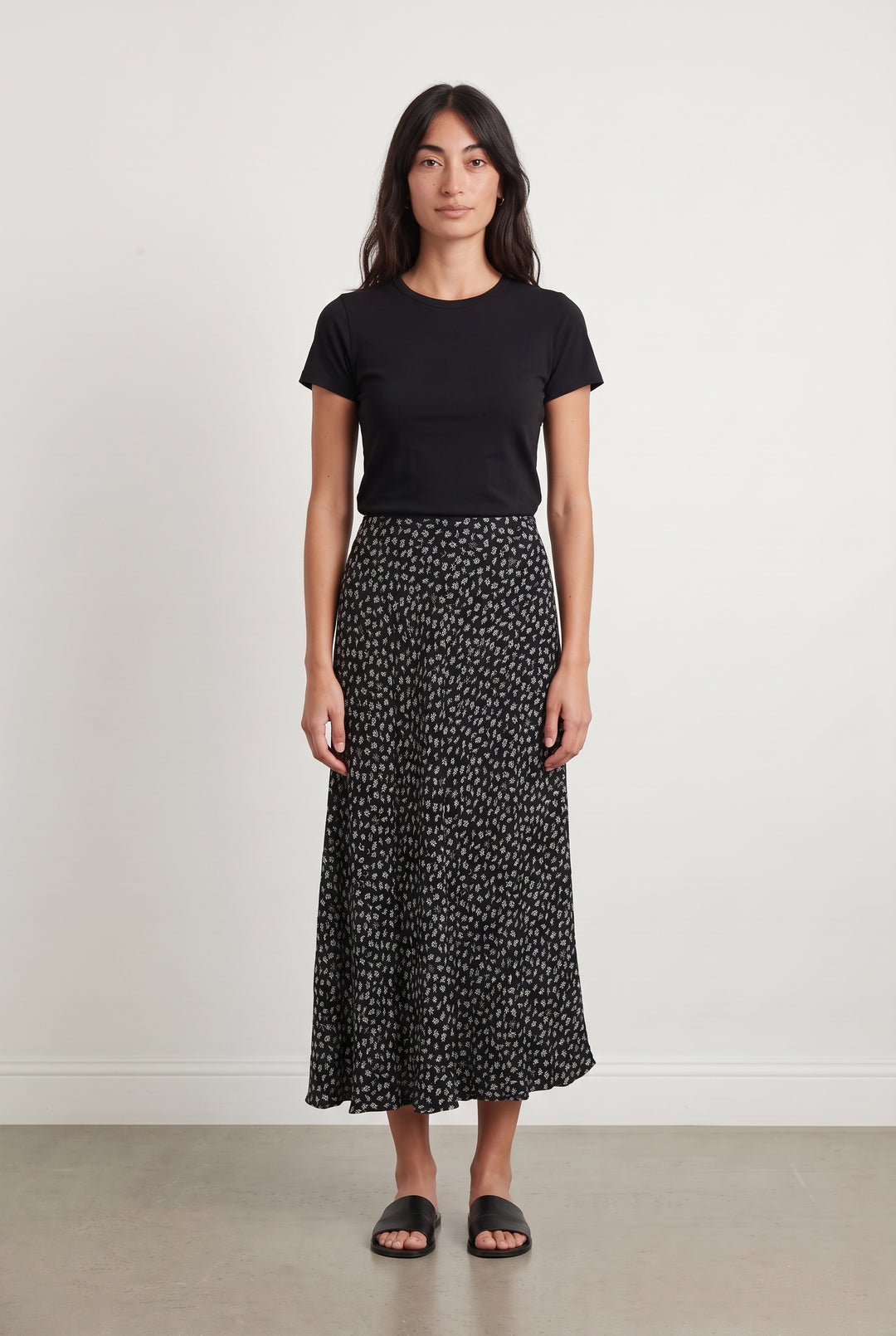 Jupe Longue Noire et Blanche - Taille M/38 de la marque Samsoe Samsoe | PARAD124484 - Vendu par Paradigme - Image 1