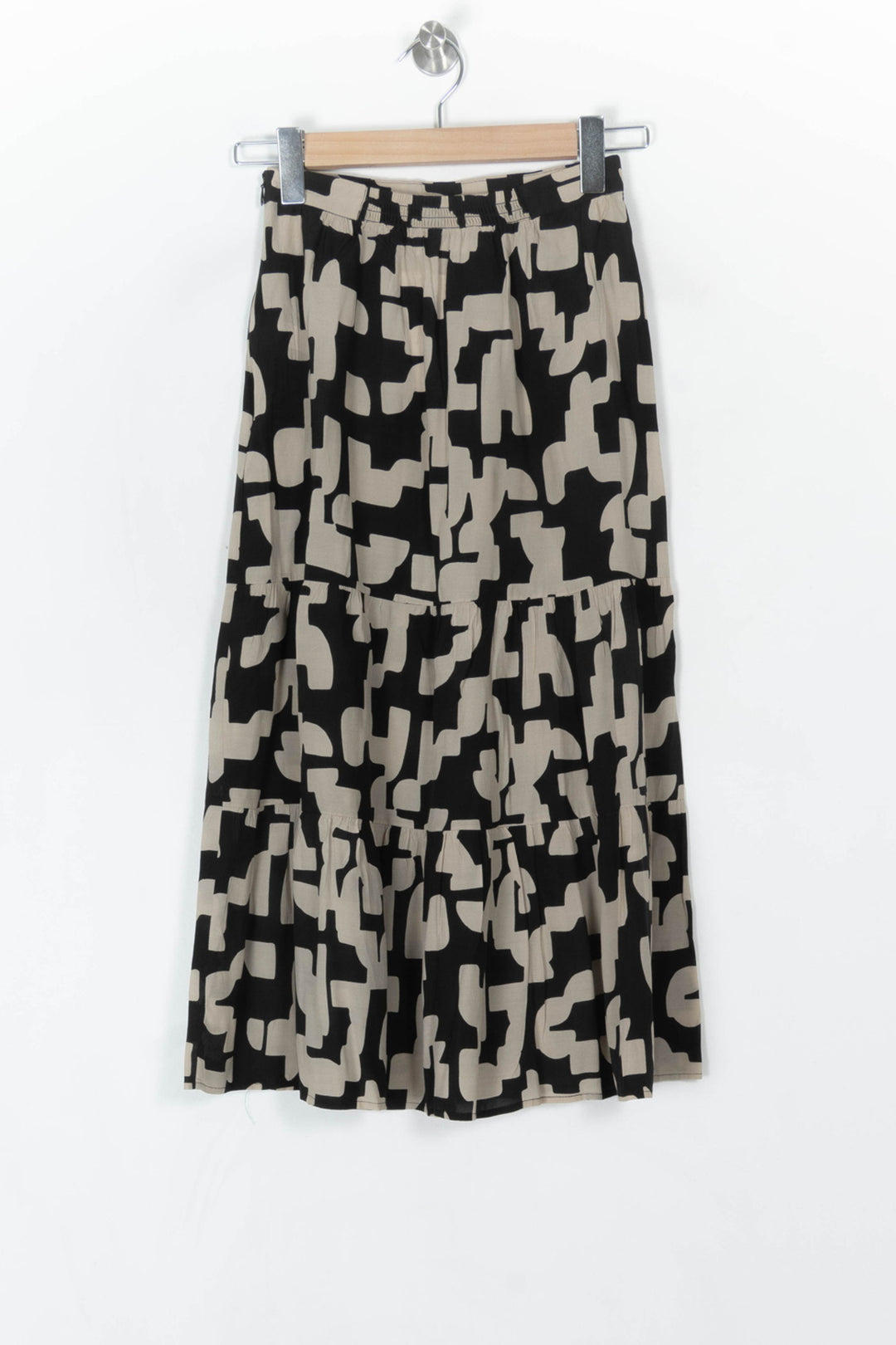 Jupe Midi Noire et Beige - Taille XS/34 de la marque ba&amp;sh | PARAD124490 - Vendu par Paradigme - Image 5