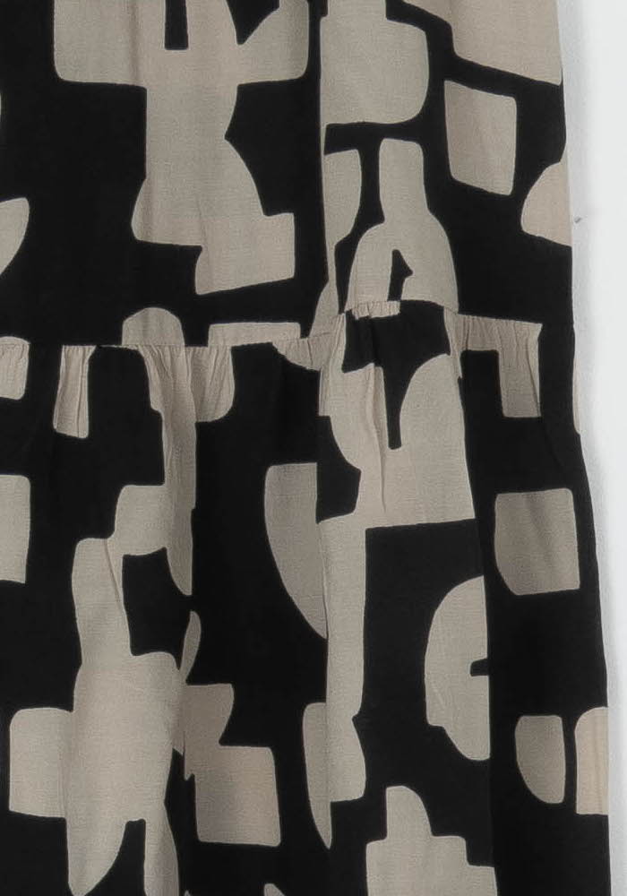 Jupe Midi Noire et Beige - Taille XS/34 de la marque ba&amp;sh | PARAD124490 - Vendu par Paradigme - Image 3