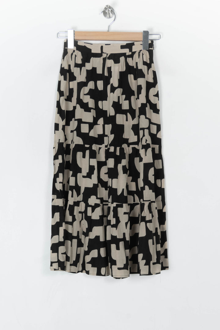 Jupe Midi Noire et Beige - Taille XS/34 de la marque ba&amp;sh | PARAD124490 - Vendu par Paradigme - Image 2