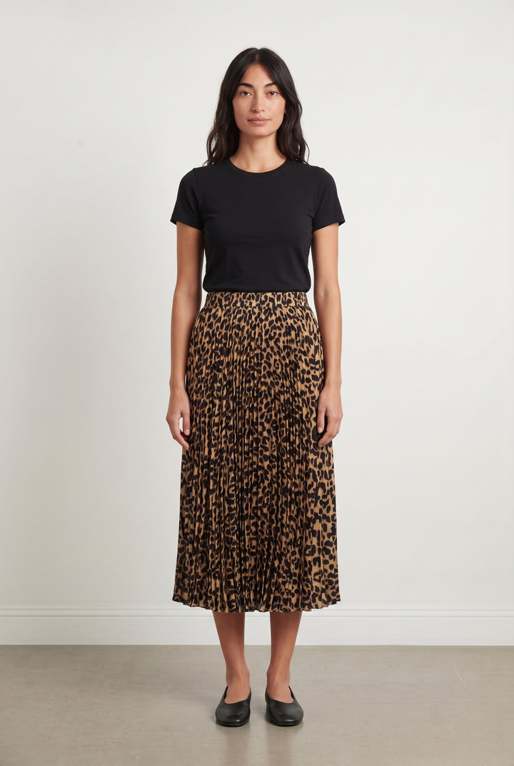 Jupe Plissée Beige et Noire - Taille S/36 de la marque Petite Mendigote | PARAD124494 - Vendu par Paradigme - Image 1