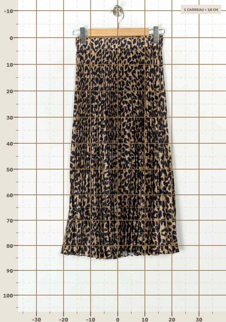 Jupe Plissée Beige et Noire - Taille S/36 de la marque Petite Mendigote | PARAD124494 - Vendu par Paradigme - Image 4