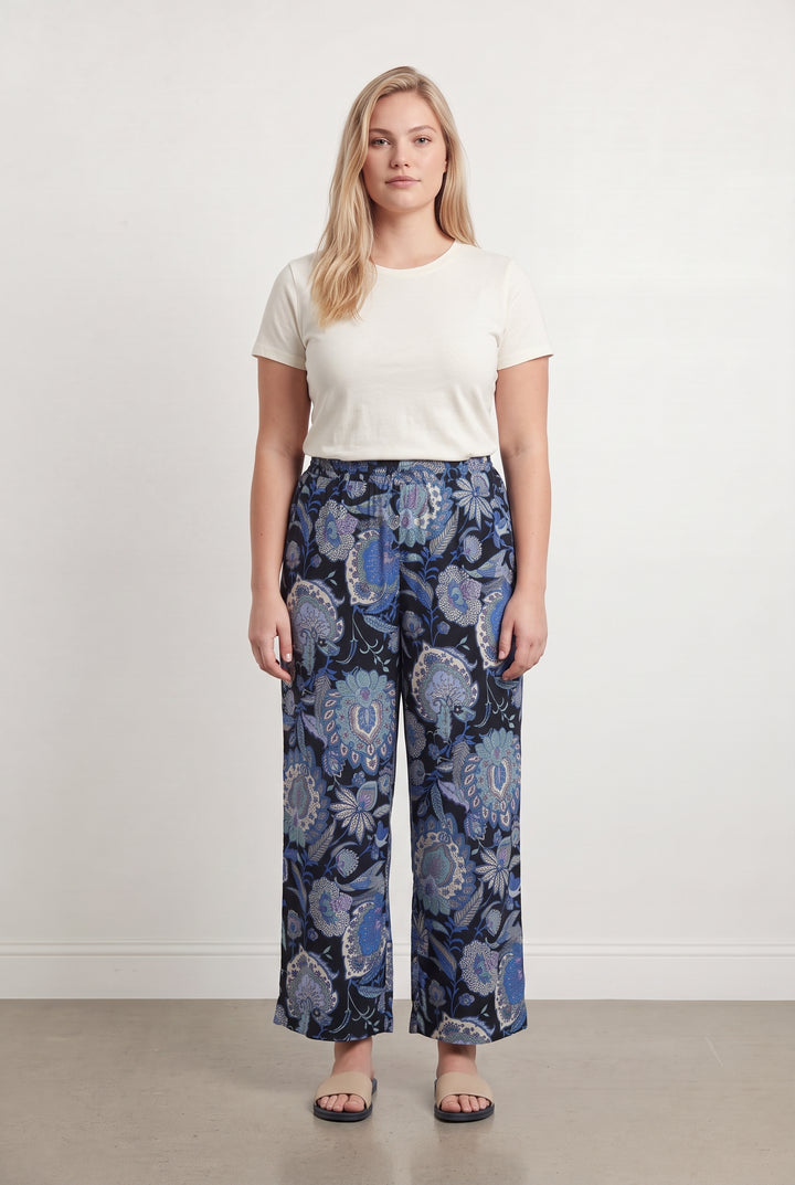 Pantalon Noir et Bleu - Taille XL/42 de la marque La Fée Maraboutée | PARAD124496 - Vendu par Paradigme - Image 1