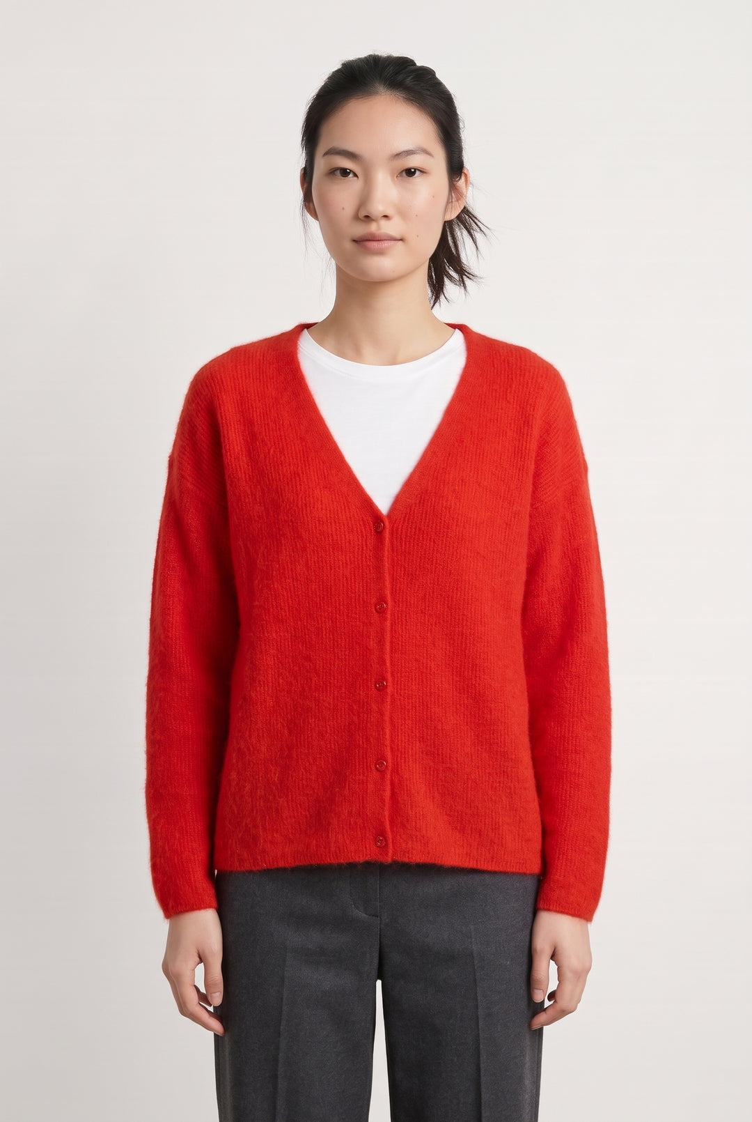 Cardigan Rouge - Taille XS/34 de la marque Sézane | PARAD124514 - Vendu par Paradigme - Image 1