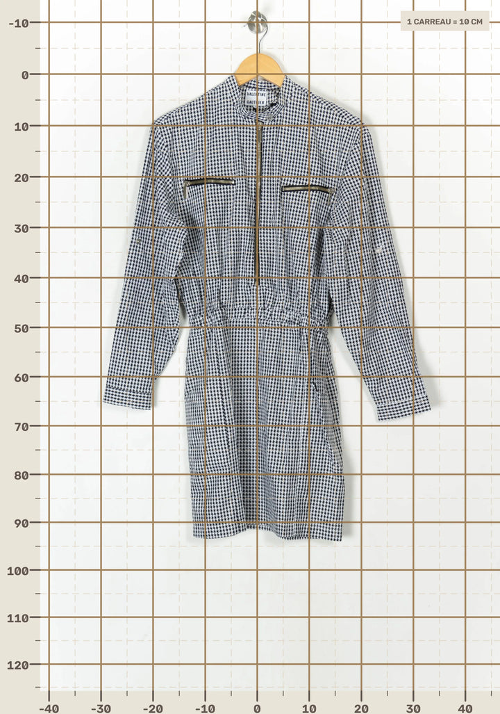 Robe Courte Noire et Blanche - Taille S/36 de la marque Valentine Gauthier | PARAD124517 - Vendu par Paradigme - Image 4