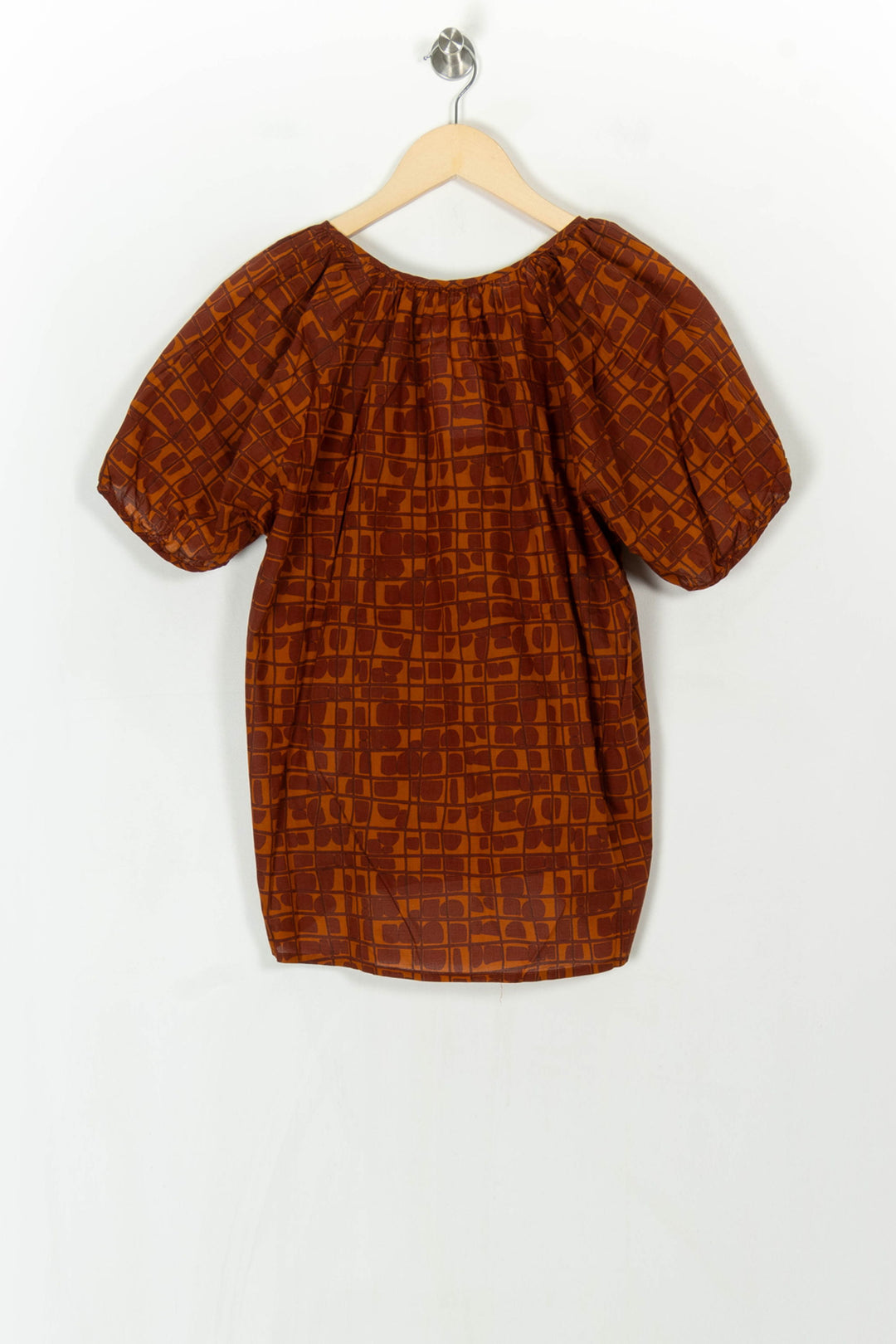 Blouse Marron et Orange - Taille XL/42 de la marque La Fée Maraboutée | PARAD124521 - Vendu par Paradigme - Image 5