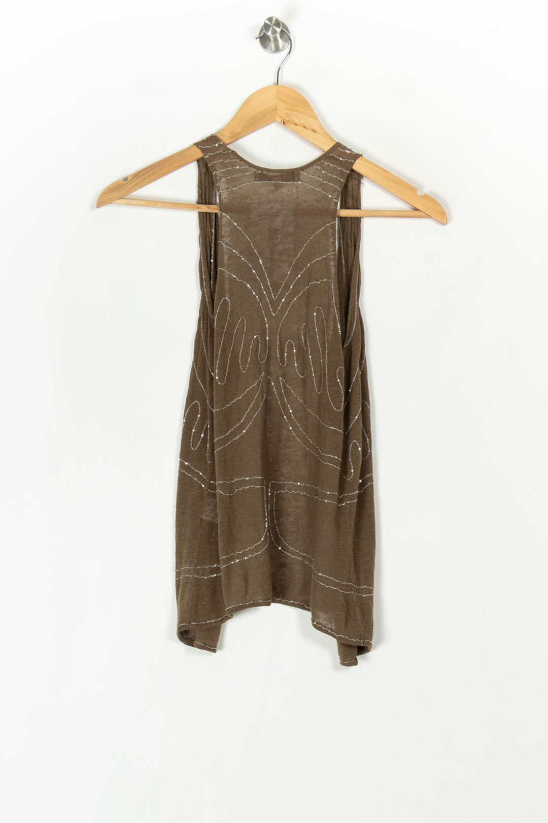 Gilet Sans Manches Marron - Taille S/36 de la marque Maje | PARAD124523 - Vendu par Paradigme - Image 5