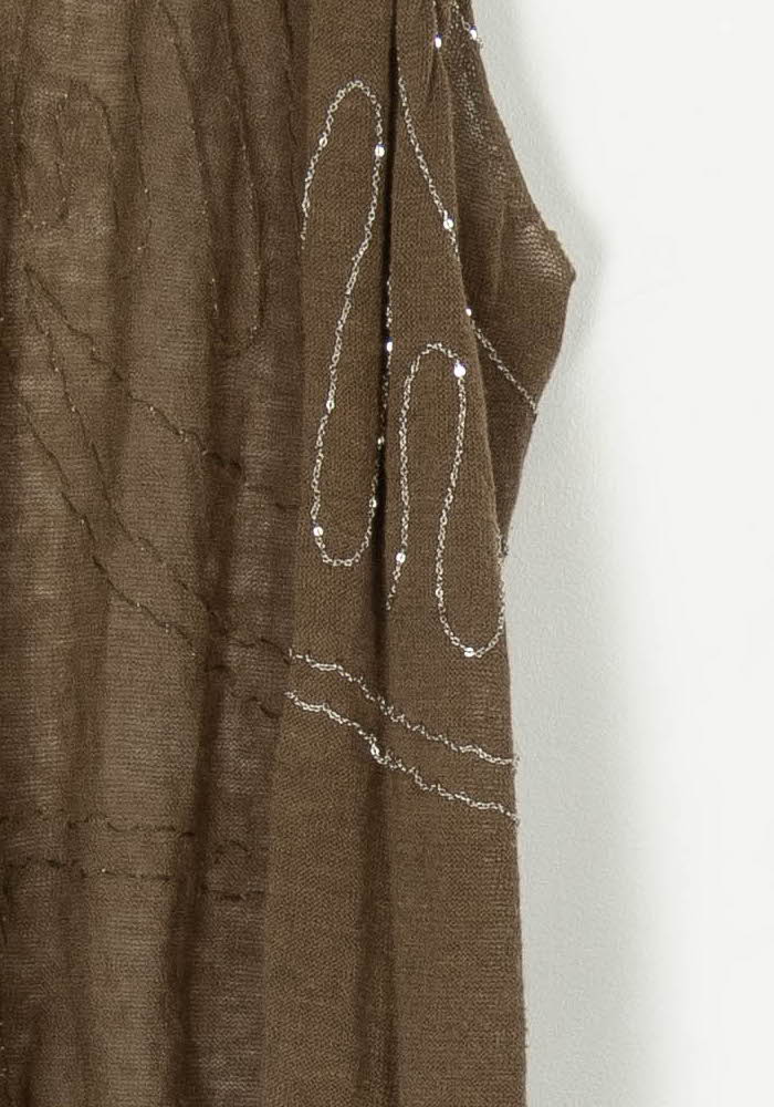 Gilet Sans Manches Marron - Taille S/36 de la marque Maje | PARAD124523 - Vendu par Paradigme - Image 3