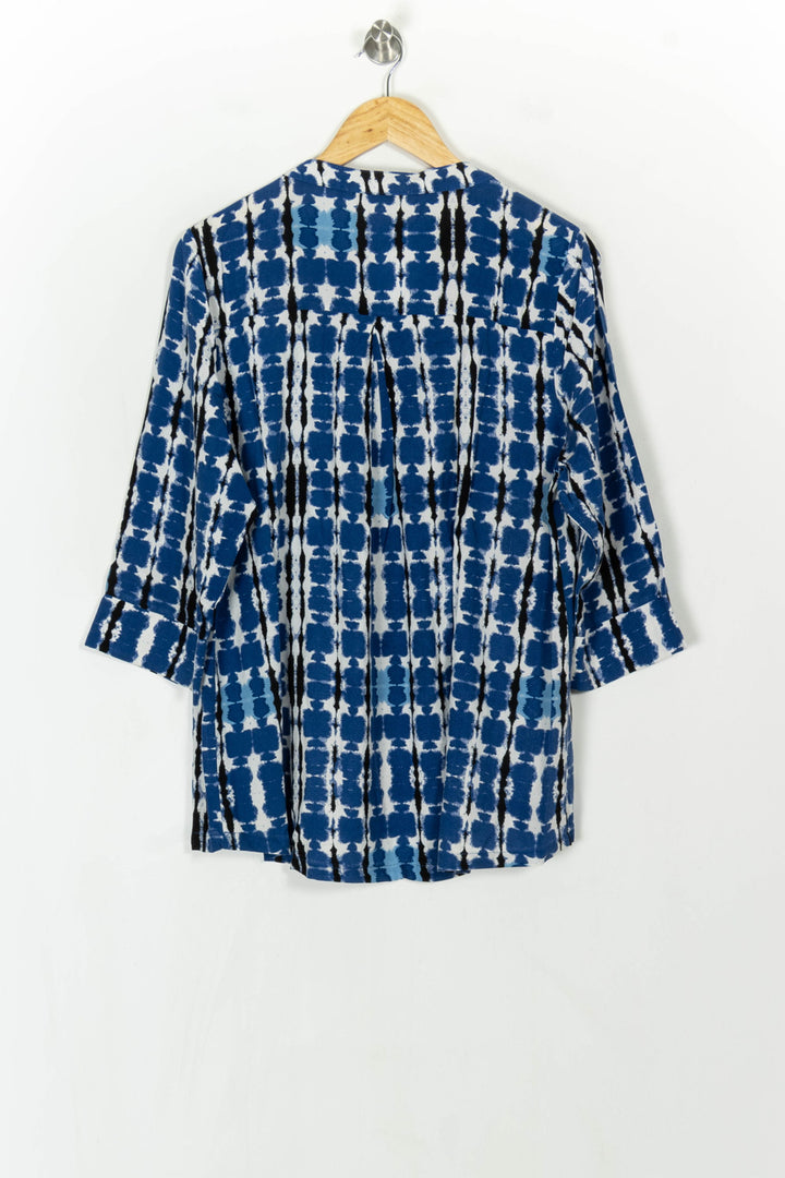 Blouse Bleue et Blanche - Taille XL/42 de la marque La Fée Maraboutée | PARAD124525 - Vendu par Paradigme - Image 5