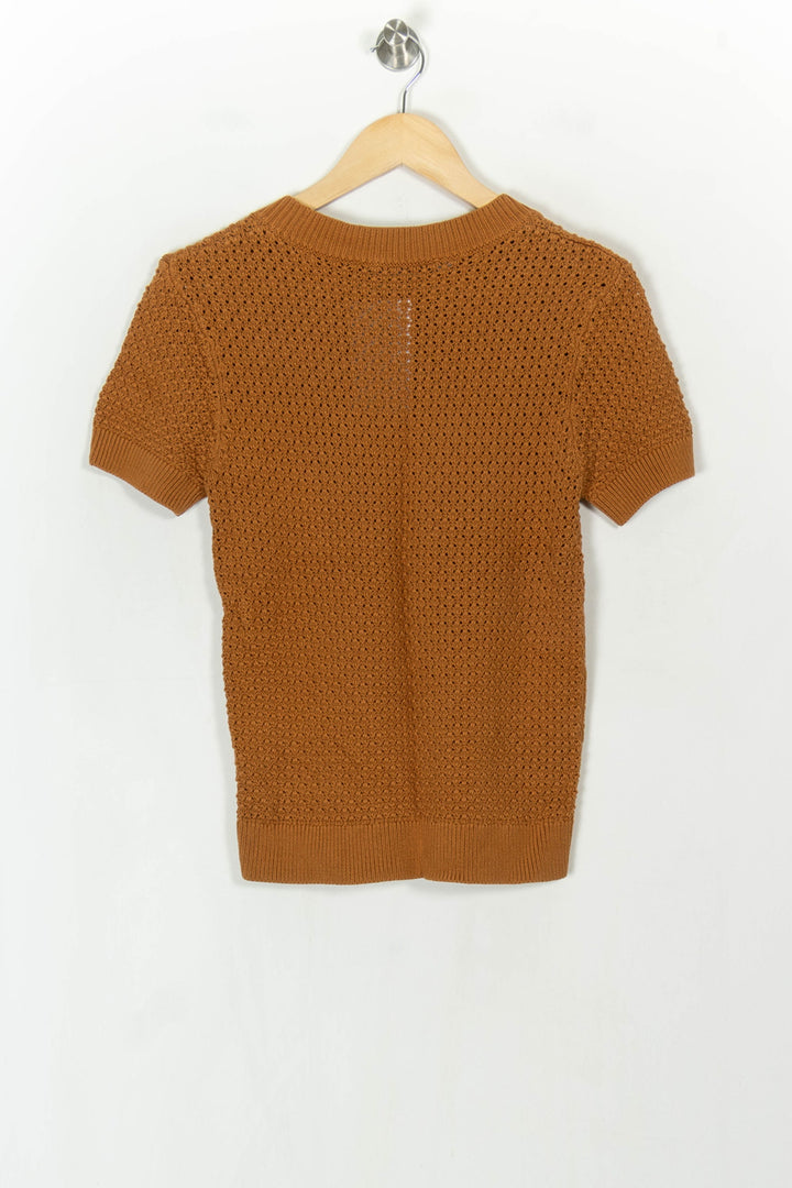 Pull à Manches Courtes Marron - Taille M/38 de la marque Comptoir des Cotonniers | PARAD124526 - Vendu par Paradigme - Image 5
